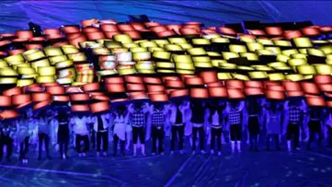 La bandera española, protagonista La bandera española, protagonista