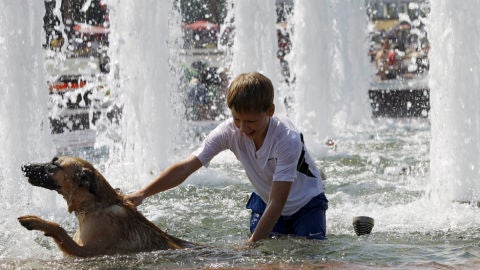 Ola de calor en Rusia