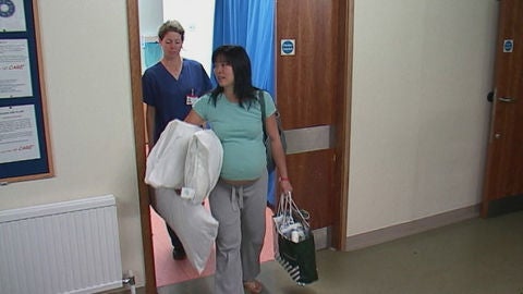 Joy llega al hospital