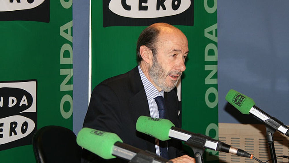Alfredo Pérez Rubalcaba, en Onda Cero