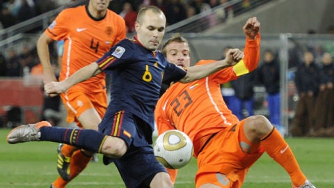 Iniesta anota el gol de la final del Mundial