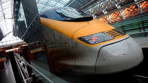 Un tren de los que circula en el Canal de la Mancha Un tren de los que circula en el Canal de la Mancha