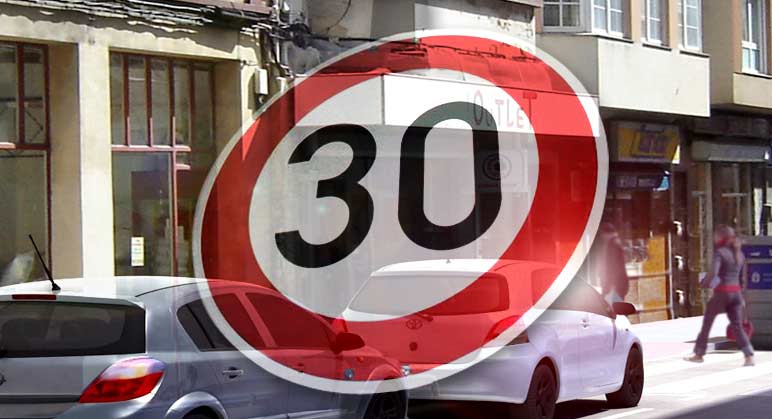 Campaña de velocidad la Policía Local de Pontevedra Campaña de velocidad la Policía Local de Pontevedra