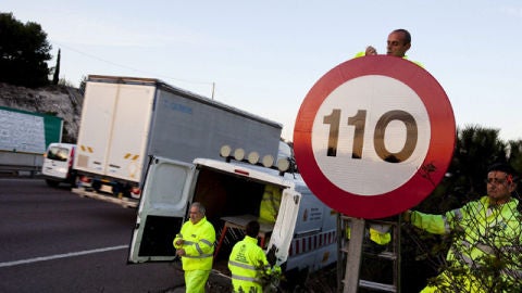 Nuevas se&ntilde;ales de 110 kil&oacute;metros por hora 