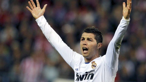 Cristiano Ronaldo se lamenta en el derbi madrileño