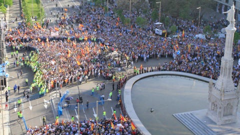 Manifestaci&oacute;n de las v&iacute;ctimas del terrorismo en Madrid