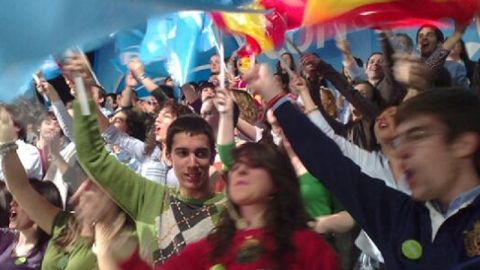 Nuevas Generaciones del PP mitin