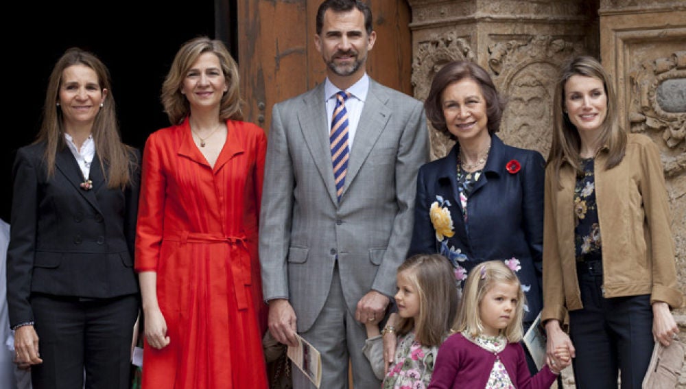 La Familia real casi al completo en Mallorca