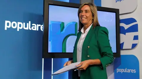 Ana Mato, en la sede del PP Ana Mato, en la sede del PP