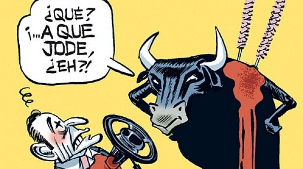 Enrique de Miguel y la portada de “El Jueves” Enrique de Miguel y la portada de “El Jueves”