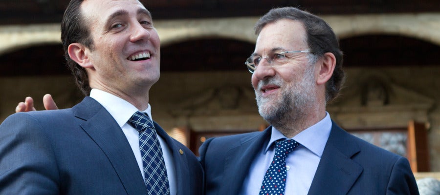 Rajoy junto a José Ramón Bauzá Rajoy junto a José Ramón Bauzá