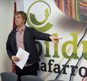El portavoz de Bildu, Maiorga Ramírez El portavoz de Bildu, Maiorga Ramírez