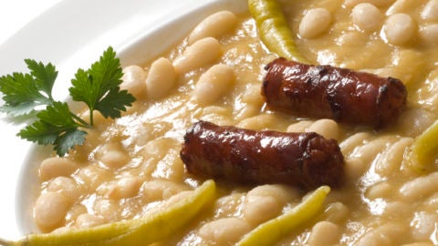 Pochas con chistorra