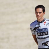 Alberto Contador, durante la presentación del Tour de Francia 