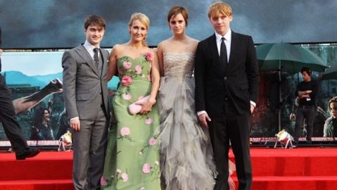Los protagonistas de la saga en el estreno mundial de HP7 Parte 2