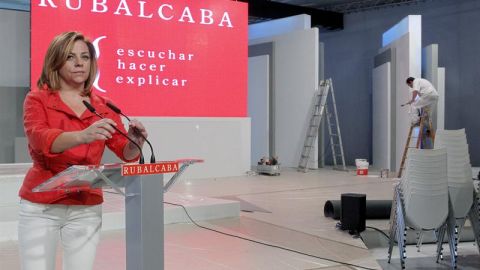 La directora del Comit&eacute; Electoral de PSOE, Elena Valenciano