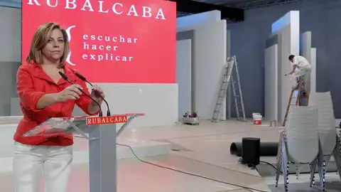 La directora del Comité Electoral de PSOE, Elena Valenciano La directora del Comité Electoral de PSOE, Elena Valenciano