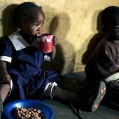 Niños afectados por la sequía