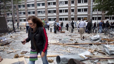 Los restos de un edificio