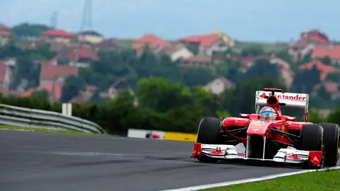 Fernando Alonso en el circuito de Hungaroring Fernando Alonso en el circuito de Hungaroring