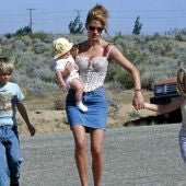 Erin Brockovich, de paseo con sus hijos