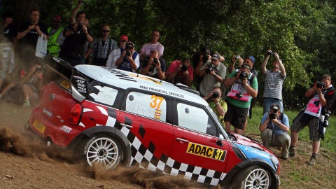 Dani Sordo pilota su Mini en el Rally de Alemania