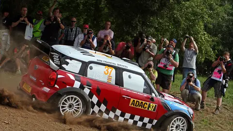 Dani Sordo pilota su Mini en el Rally de Alemania Dani Sordo pilota su Mini en el Rally de Alemania