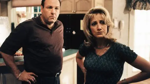 Tony Soprano y su mujer Carmela Tony Soprano y su mujer Carmela