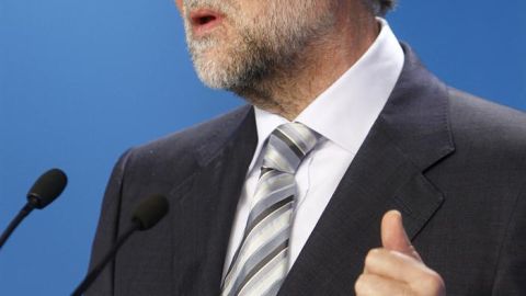 Rajoy durante la comparecencia completa tras la disoluci&oacute;n de las C&aacute;maras