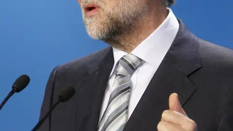 Rajoy durante la comparecencia completa tras la disolución de las Cámaras Rajoy durante la comparecencia completa tras la disolución de las Cámaras