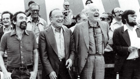 Carrillo junto a Antonio Gutierrez