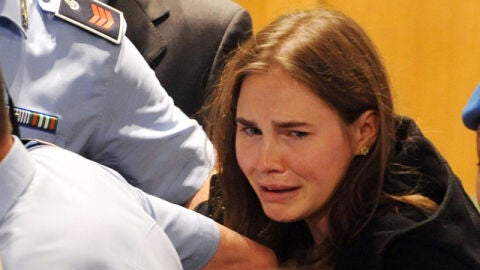 Amanda Knox, tras escuchar el veredicto del Tribunal de Apelaci&oacute;n de Perugia