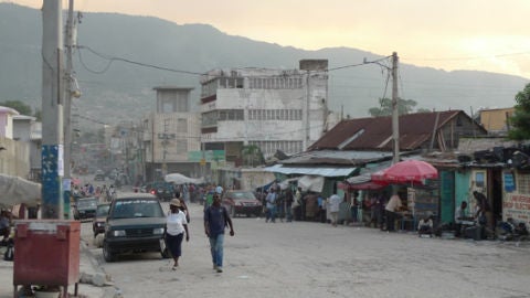 Lo que fue una de las avenidas principales de Puerto Principe