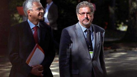 Carlos Totorika junto a Jes&uacute;s Egiguren