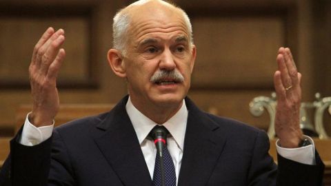 Gioigios Papandreu en la C&aacute;mara griega