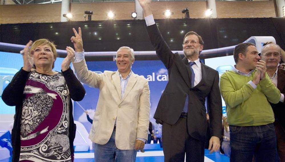 Mariano Rajoy de mitin en Málaga