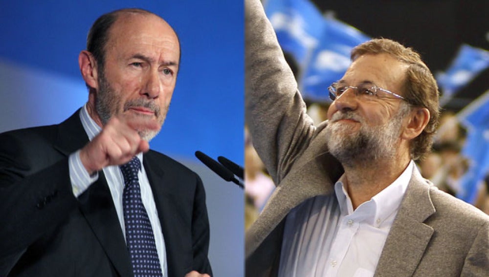 Rubalcaba y Mariano Rajoy