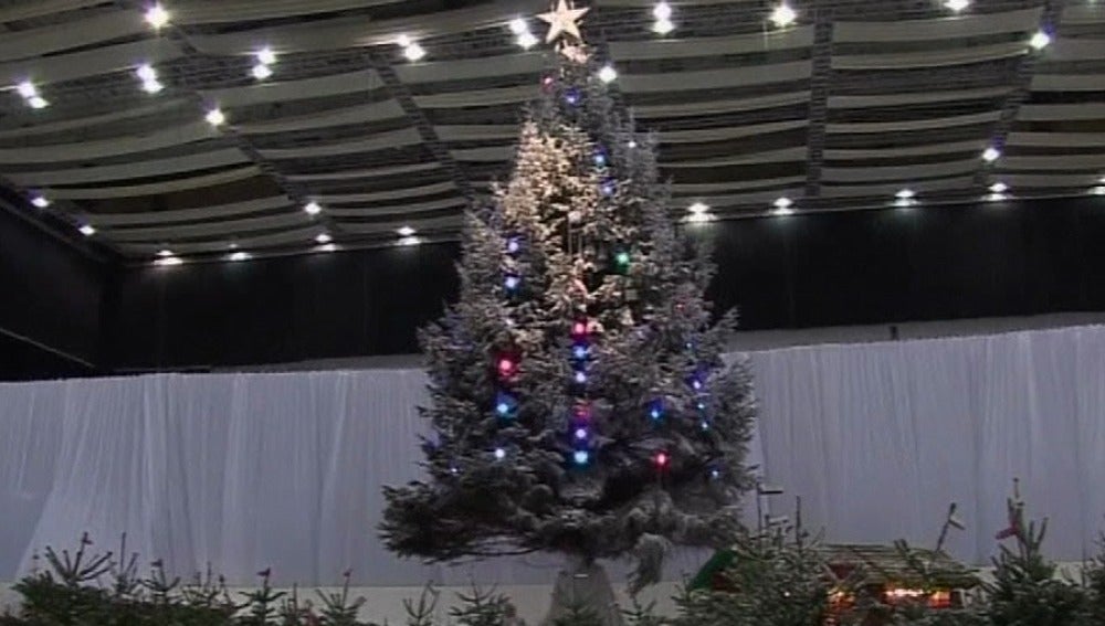 Un árbol de navidad gigante