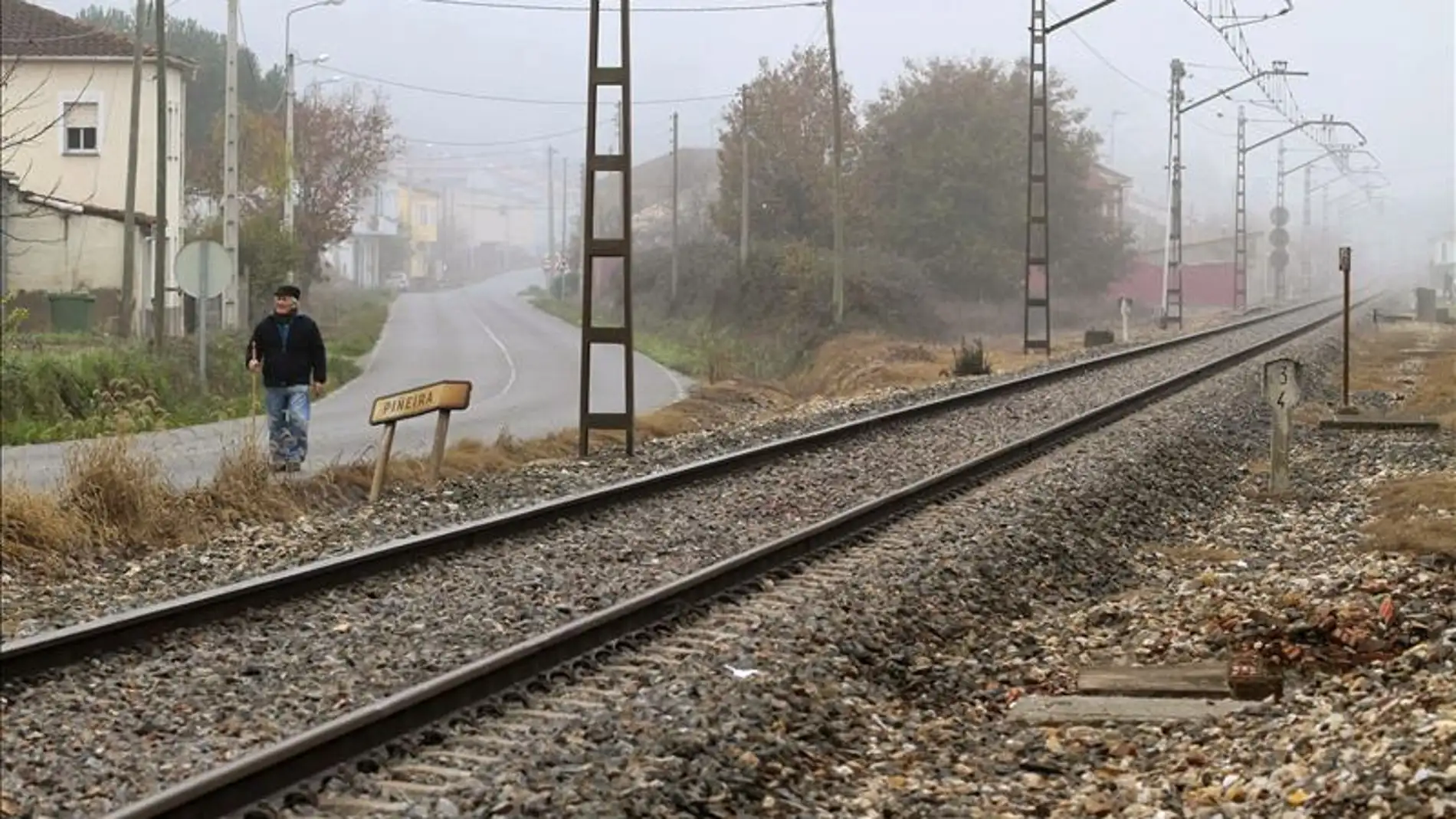 Imagen de archivo de las vías de un tren.