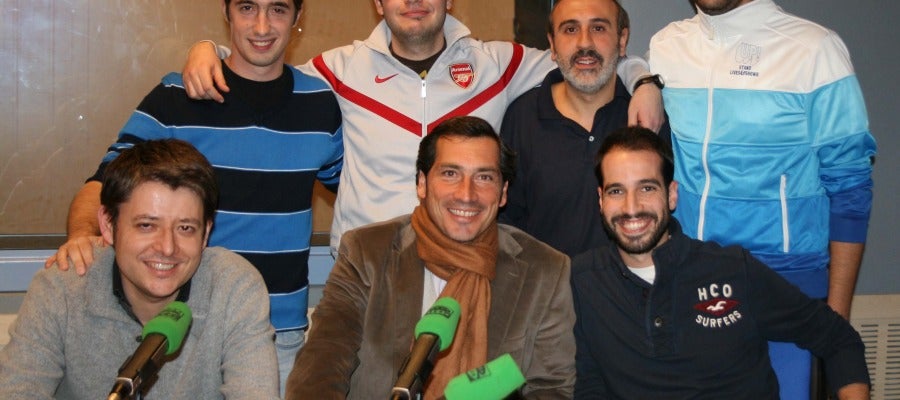 De izquierda a derecha, abajo: Rafa Fernández, Ángel Rodíguez, Oscar Conde. Arriba: Andrés Aránguez, Alberto Collado, José Luis Gómez y Raúl Granado De izquierda a derecha, abajo: Rafa Fernández, Ángel Rodíguez, Oscar Conde. Arriba: Andrés Aránguez, Alberto Collado, José Luis Gómez y Raúl Granado