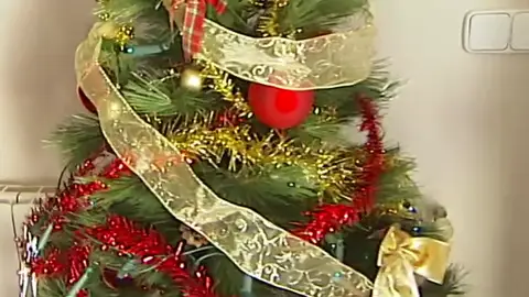 Captura árbol luces de Navidad Captura árbol luces de Navidad