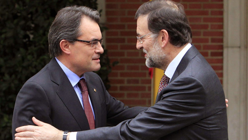 Rajoy con Artur Mas, en Moncloa