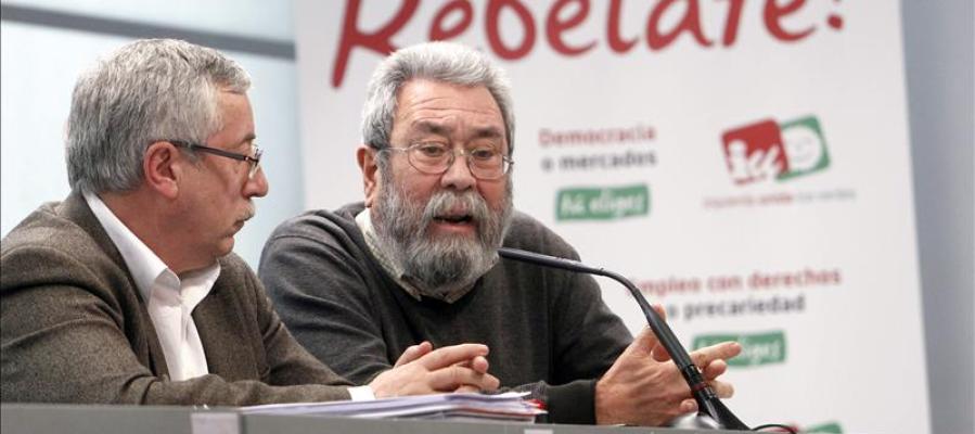 Cándido Méndez, secretario general de UGT e Ignacio Fernández Toxo, responsable de CCOO Cándido Méndez, secretario general de UGT e Ignacio Fernández Toxo, responsable de CCOO