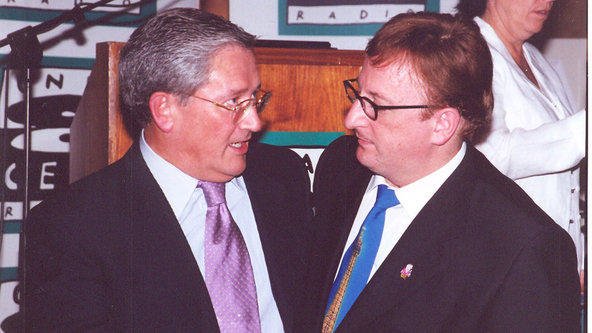 Fernando Ónega con Javier Gurruchaga 