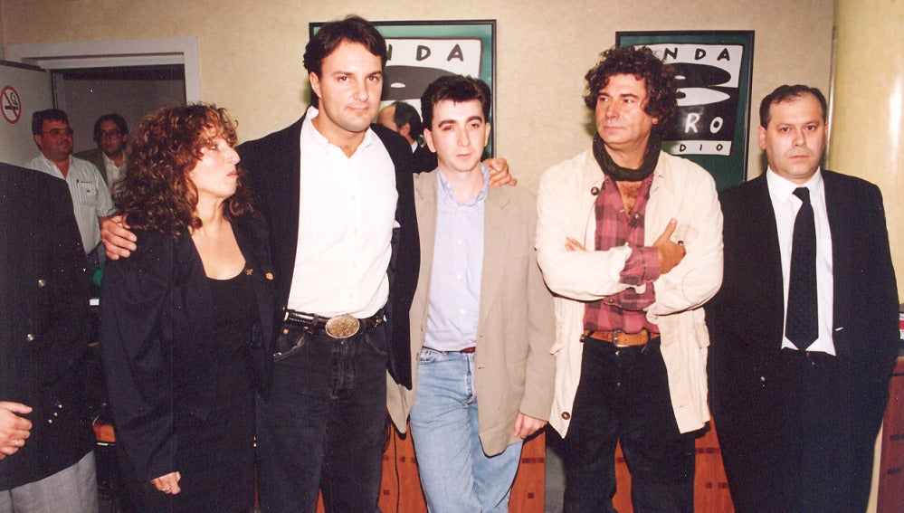 Quique Supermix, Pablo Motos y Jesús Quintero en una presentación de Onda Cero Música Quique Supermix, Pablo Motos y Jesús Quintero en una presentación de Onda Cero Música