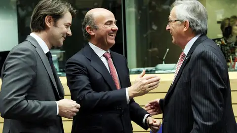 De Guindos en la reunión del Eurogrupo De Guindos en la reunión del Eurogrupo