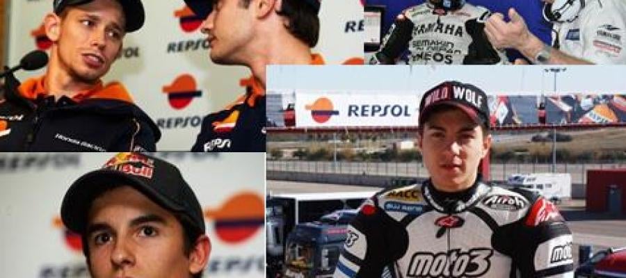 Stoner, Pedrosa, Lorenzo, Márquez y Maverick Stoner, Pedrosa, Lorenzo, Márquez y Maverick