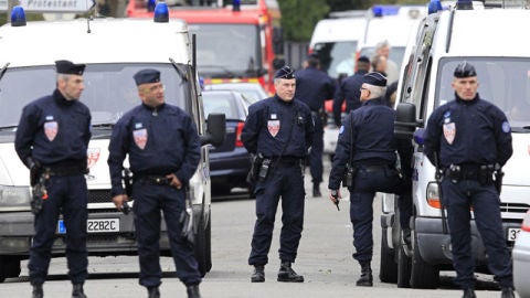 Polic&iacute;a francesa en Toulouse
