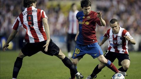 Messi ante el Athletic