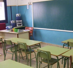 Clase de colegio vacía. Clase de colegio vacía.
